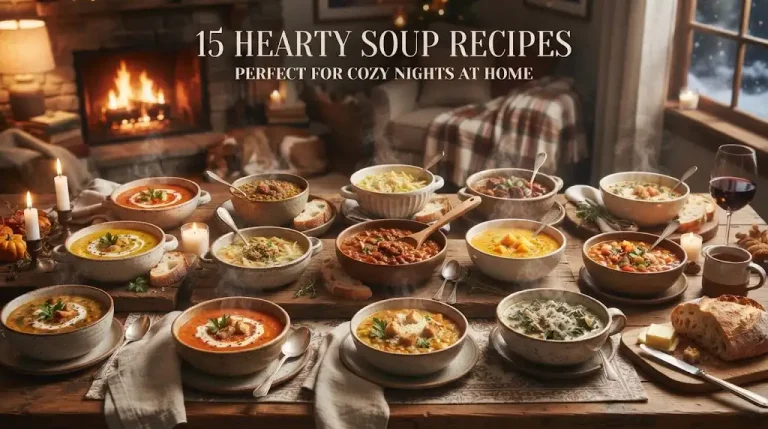 15 Hearty Soup Recipes Perfect for Cozy Nights at Home