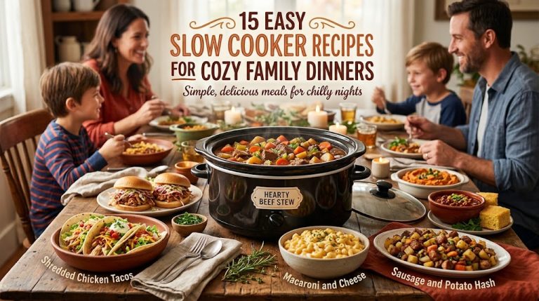 15 Easy Slow Cooker Recipes for Cozy Family Dinners